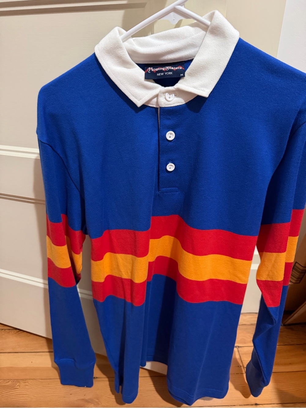 Rowing Blazers Royal Blue Polo with White Collar
